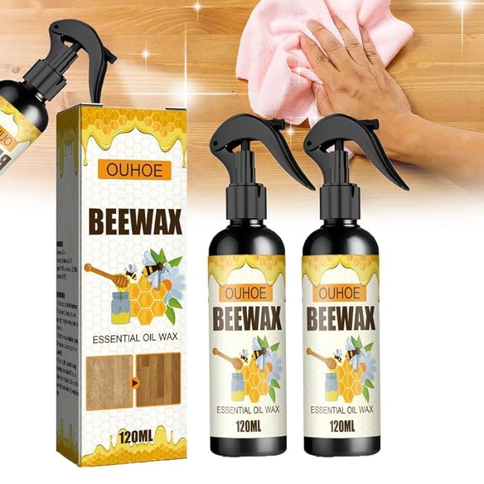 BeeWax Spray Brown Wooden Furniture Cleaner (Pack of 2)